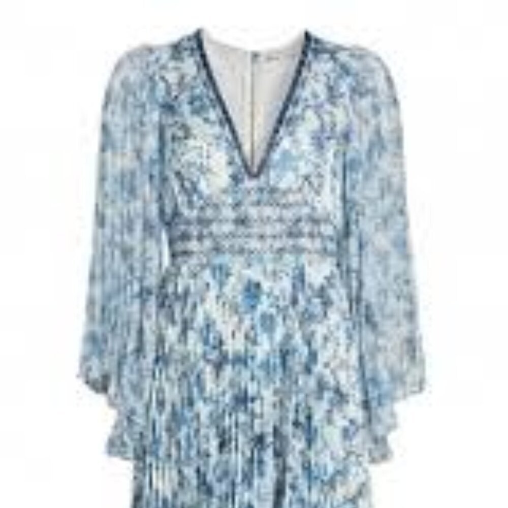 32 - NWT ALICE + OLIVIA SION SUNBURST MAXI DRESS - Picture 4 of 9